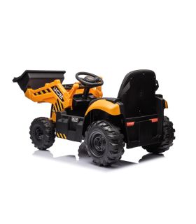 Tracteur excavateur II électrique 12V JCB Jaune