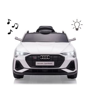 Voiture électrique 12V Audi E-Tron Sportback Blanche- Pack Evo