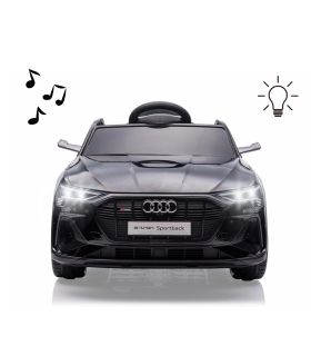 Voiture électrique 12V Audi E-Tron Sportback Noire - Pack Evo