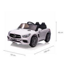 Voiture électrique 12V Mercedes SL65 Blanche - Pack Luxe
