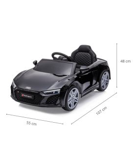 Voiture électrique 12v AudiR8 Spyder Noire - Pack Luxe