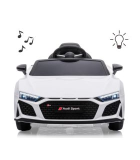 Voiture électrique 12v AudiR8 Spyder Blanche - Pack Luxe