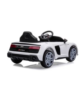 Voiture électrique 12v AudiR8 Spyder Blanche - Pack Luxe