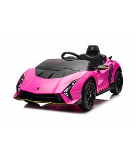 Voiture électrique 12V Lamborghini Invencible Rose - Pack Luxe