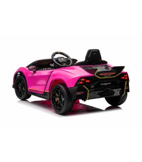Voiture électrique 12V Lamborghini Invencible Rose - Pack Luxe