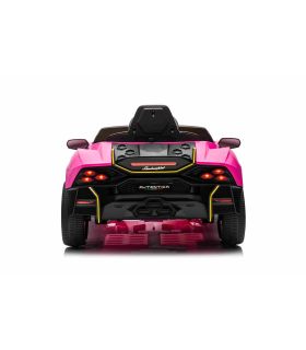 Voiture électrique 12V Lamborghini Invencible Rose - Pack Luxe