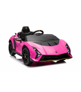 Voiture électrique 12V Lamborghini Invencible Rose - Pack Luxe