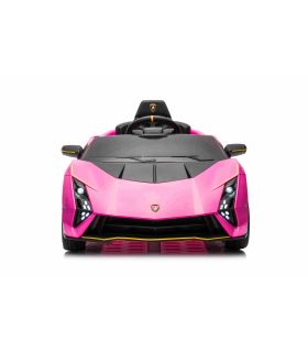 Voiture électrique 12V Lamborghini Invencible Rose - Pack Luxe