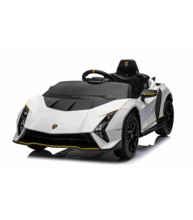 Voiture électrique 12V Lamborghini Invencible Blanche - Pack Luxe
