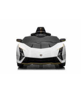 Voiture électrique 12V Lamborghini Invencible Blanche - Pack Luxe