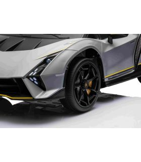 Voiture électrique 12V Lamborghini Invencible Grise - Pack Luxe