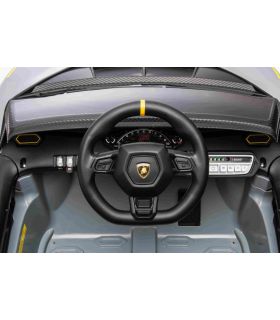 Voiture électrique 12V Lamborghini Invencible Grise - Pack Luxe