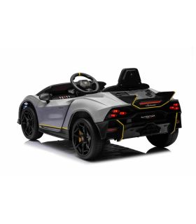 Voiture électrique 12V Lamborghini Invencible Grise - Pack Luxe