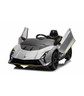 Voiture électrique 12V Lamborghini Invencible Grise - Pack Luxe