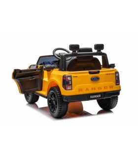 Voiture électrique 12V Ford Ranger LIFT Jaune - Pack Luxe
