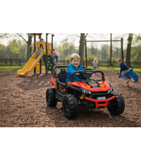 Voiture électrique enfant UTV 12V monoplace - Rouge
