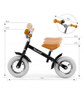 Porteur enfant draisienne Marshall Air Noir