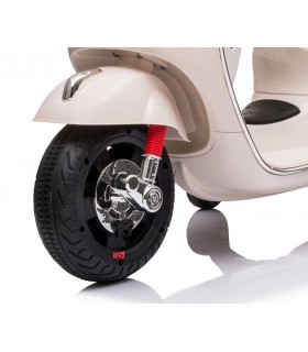 Moto électrique enfant Milly Mally Vespa GTS Super blanc