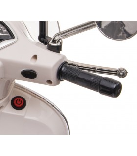 Moto électrique enfant Milly Mally Vespa GTS Super blanc