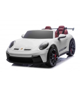 Voiture électrique enfant Porsche 911 GT3 24V 4x4 2 places - Blanc
