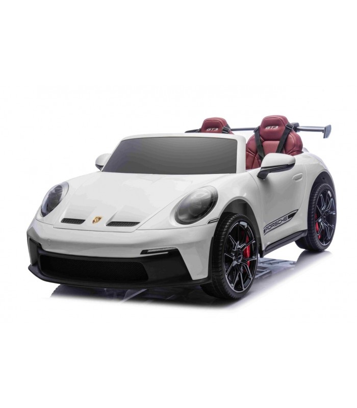 Voiture électrique enfant Porsche 911 GT3 24V 4x4 2 places - Blanc