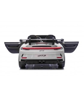 Voiture électrique enfant Porsche 911 GT3 24V 4x4 2 places - Blanc