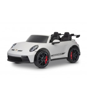 Voiture électrique enfant Porsche 911 GT3 24V 4x4 2 places - Blanc