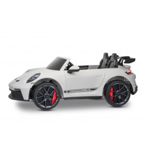 Voiture électrique enfant Porsche 911 GT3 24V 4x4 2 places - Blanc